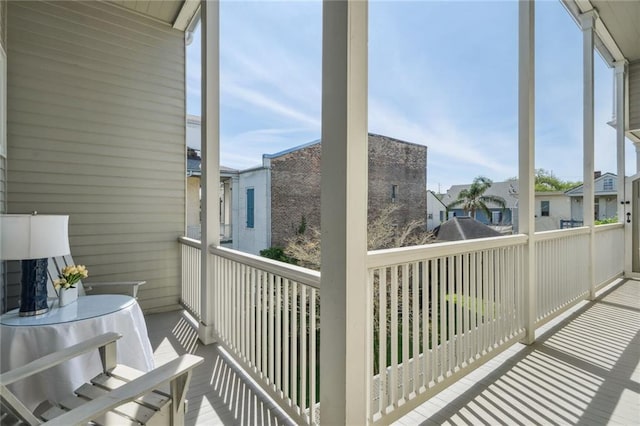 view of balcony