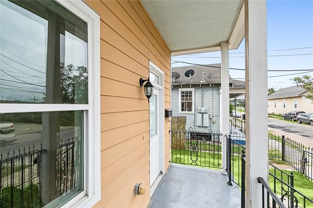 view of balcony