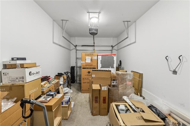 view of storage room