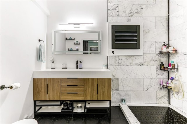 bathroom with vanity