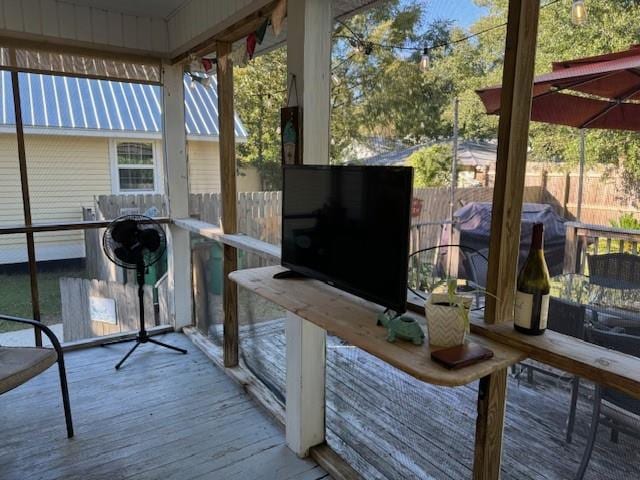 view of sunroom / solarium