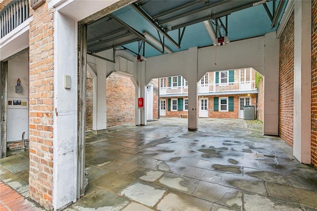 view of patio / terrace featuring central AC unit