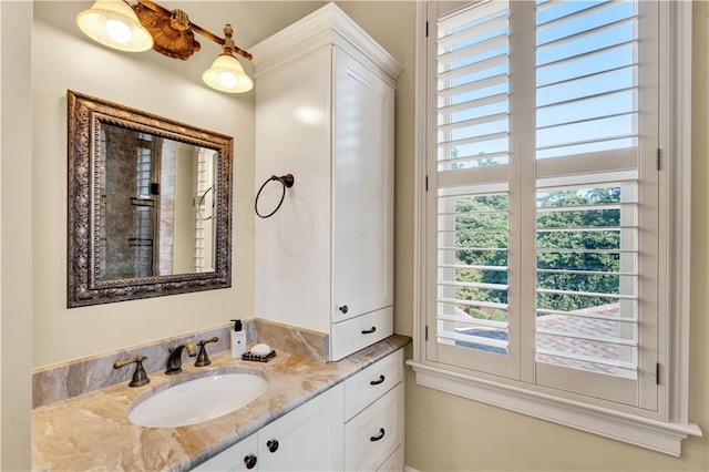 bathroom with vanity