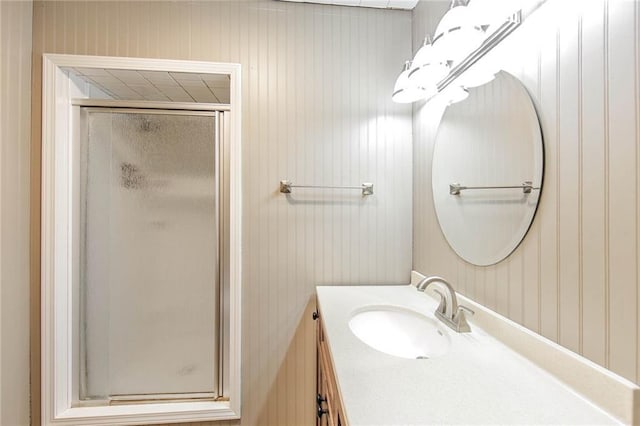 208 R J Dr, Chauvin, LA 70344 - full bath featuring a shower stall and vanity