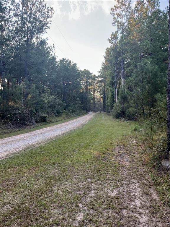 view of road