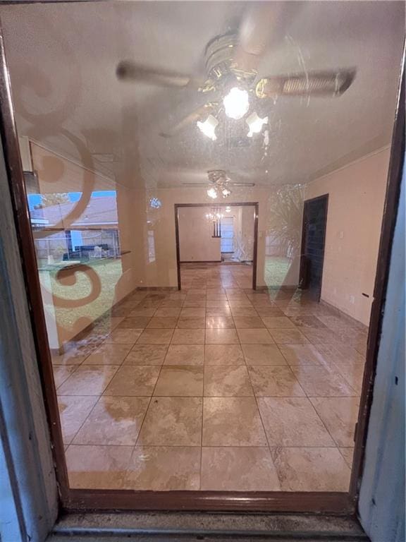 hall featuring tile patterned floors