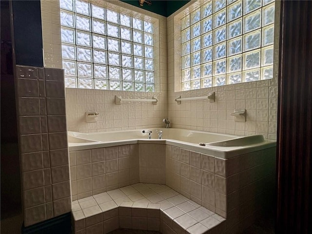 246 Cypress St, Independence, LA 70443 - full bathroom featuring a garden tub and tile walls