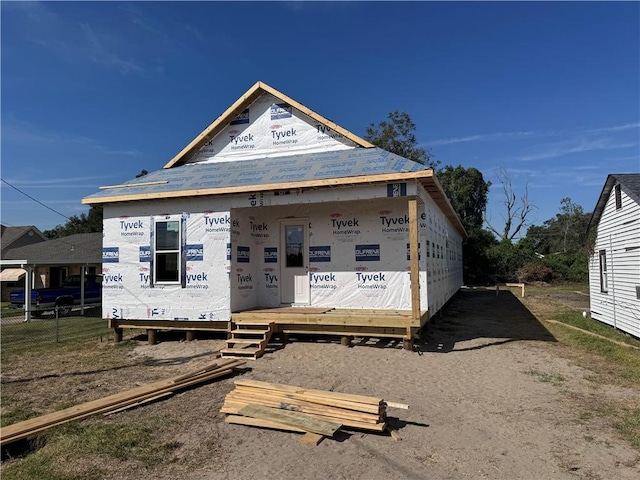 view of property in mid-construction