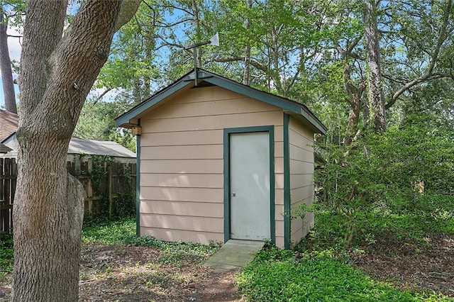 view of outbuilding