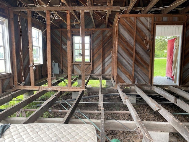 attic with a healthy amount of sunlight