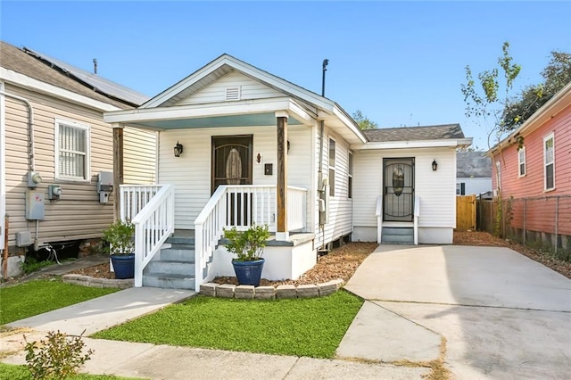 view of bungalow