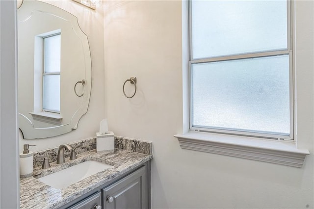 bathroom with vanity