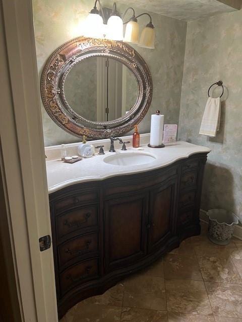 bathroom with vanity