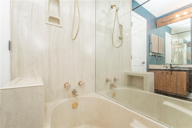 64 Fairway View Dr Unit 1, Hammond, LA 70401 - bathroom featuring washtub / shower combination and vanity
