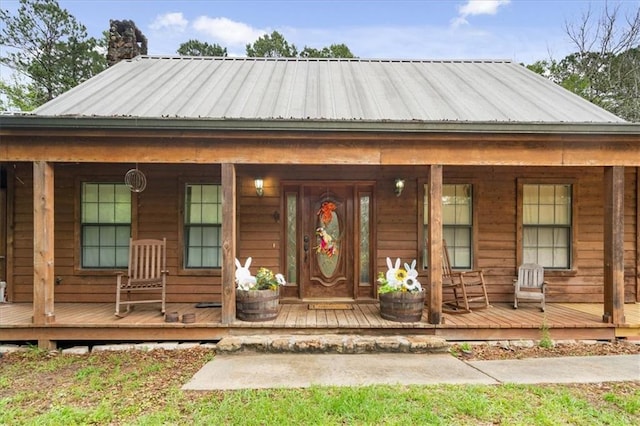 view of front facade with a porch