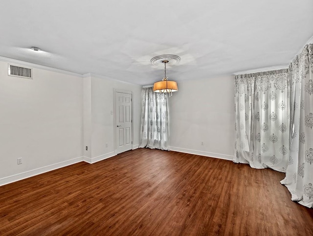 unfurnished dining area featuring dark hardwood / wood-style floors