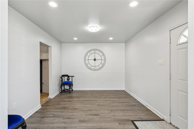 interior space featuring hardwood / wood-style floors