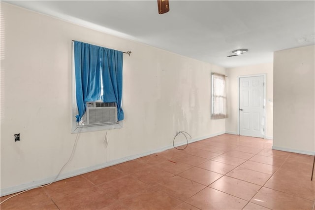 view of tiled spare room