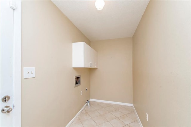 20 Silman Ave, Hammond, LA 70403 - laundry area with hookup for a washing machine, hookup for an electric dryer, hookup for a gas dryer, baseboards, and light tile patterned flooring