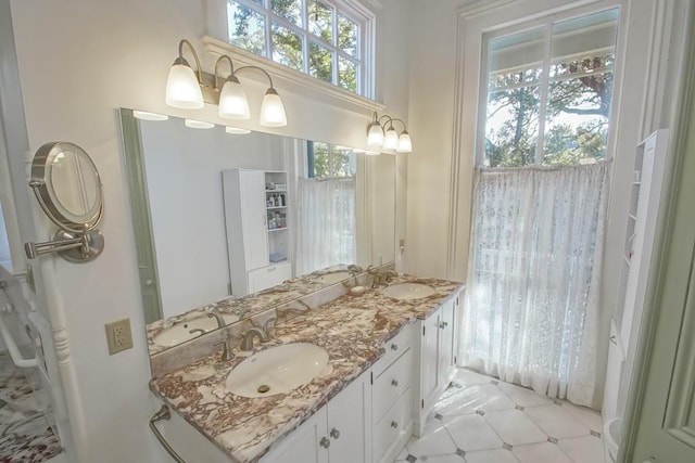 bathroom featuring vanity