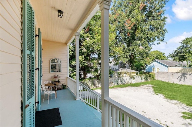 view of balcony