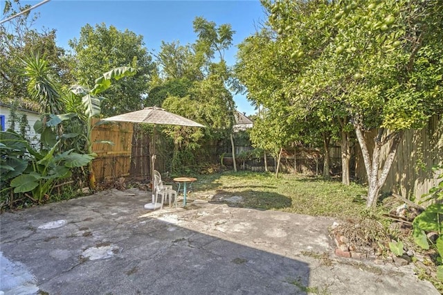 view of patio / terrace featuring a fenced backyard