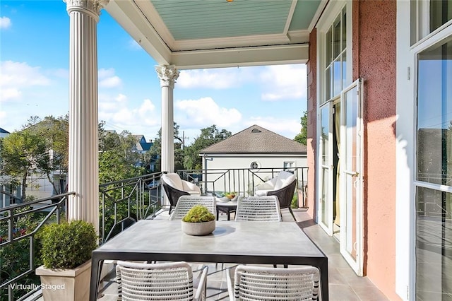 view of balcony