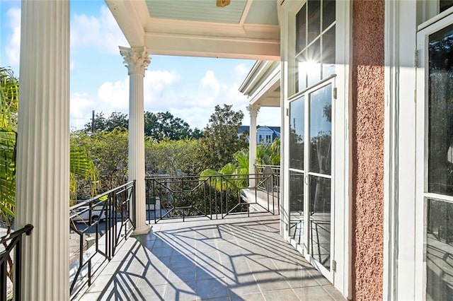 view of balcony