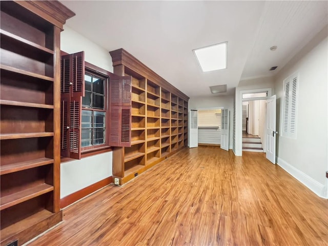 interior space featuring light hardwood / wood-style floors