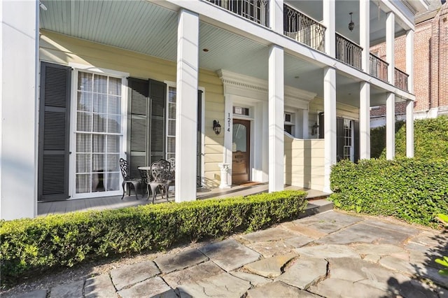 1214 Felicity St, New Orleans, LA 70130 - property entrance featuring a porch