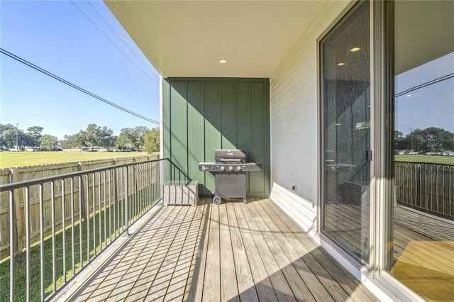 balcony with grilling area