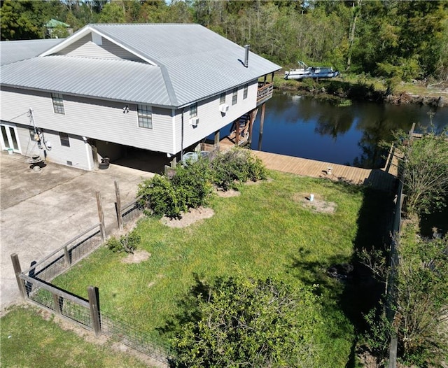 20442 Johnson Dr, Springfield, LA 70462 - aerial view featuring a water view