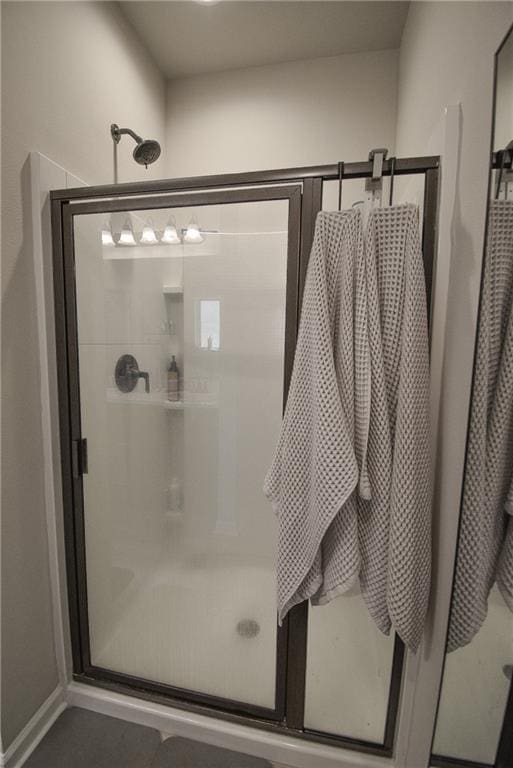 bathroom with an enclosed shower