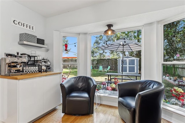 sunroom featuring a wealth of natural light