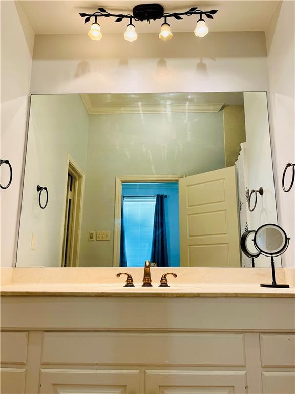 bathroom with vanity