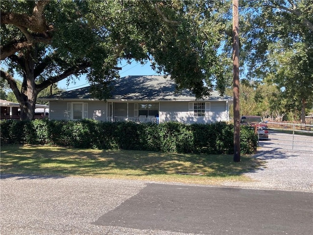 view of ranch-style home