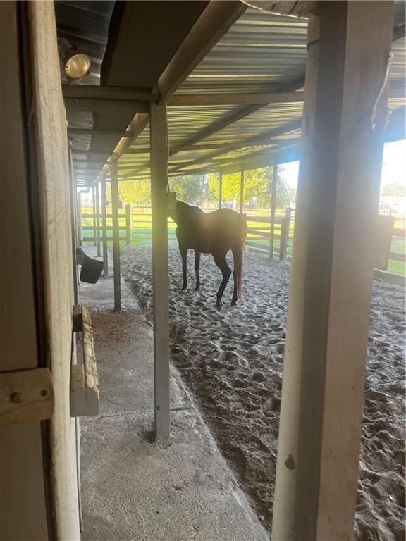 view of stable