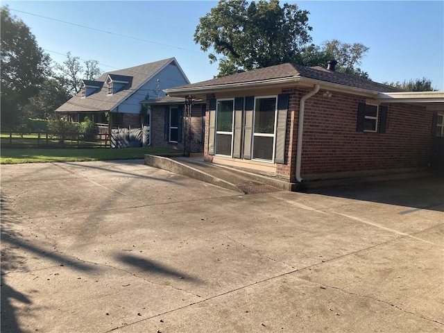 view of front of home