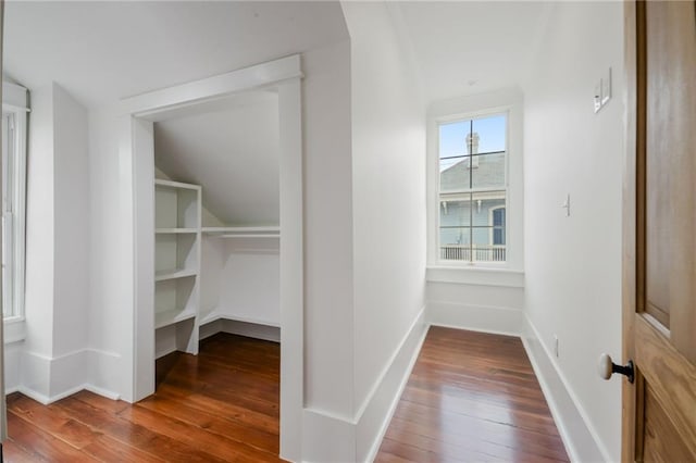 interior space featuring hardwood / wood-style floors