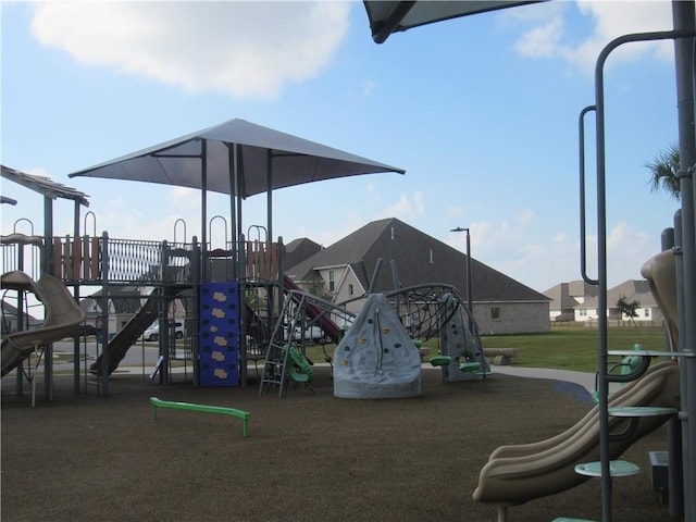 view of jungle gym