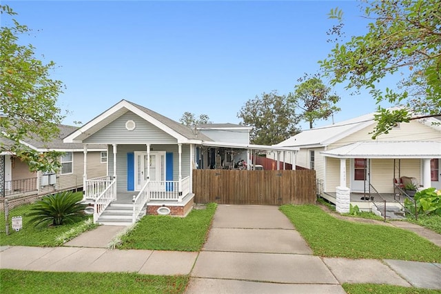 bungalow-style house with a porch