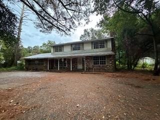 view of front of property with a porch