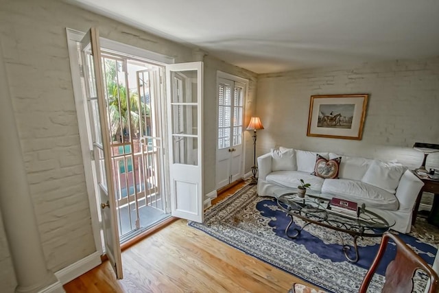 interior space featuring light hardwood / wood-style floors