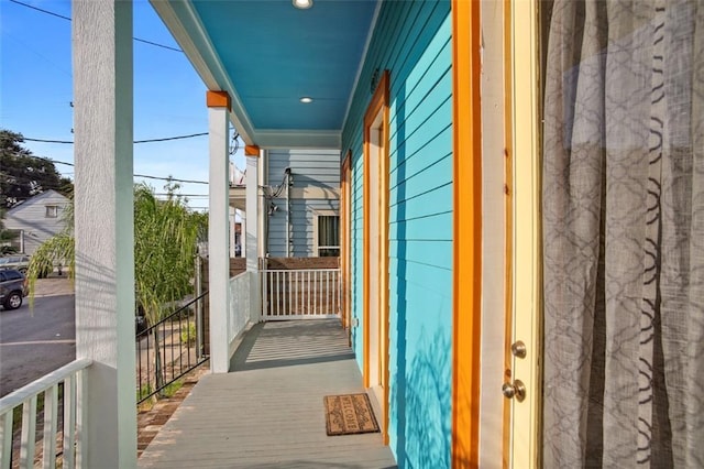 balcony with a porch