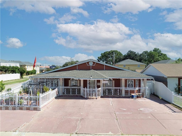 view of front of home