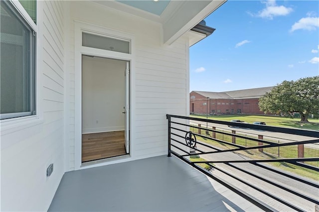 view of balcony