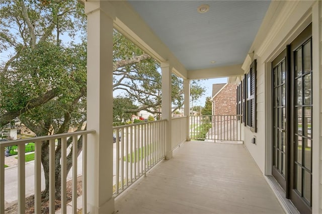 view of balcony