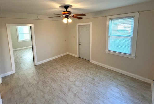 253 Central Ave, Reserve, LA 70084 - empty room featuring ceiling fan and baseboards