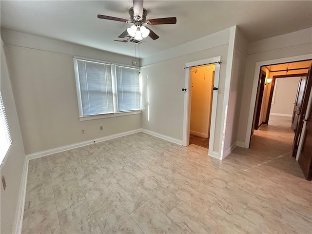 253 Central Ave, Reserve, LA 70084 - unfurnished bedroom featuring ceiling fan and baseboards