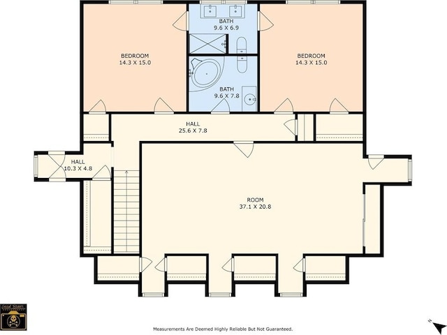 6409 Bertha Dr, New Orleans, LA 70122 - floor plan / room layout